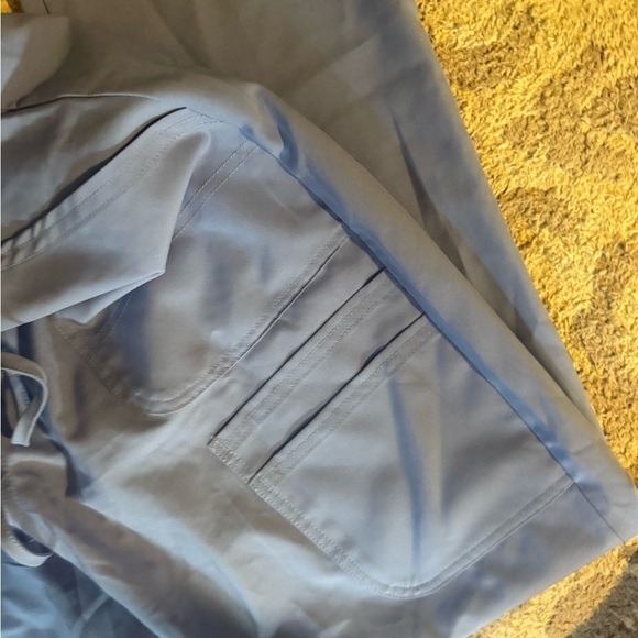 Men's Blue Drawstring Pants - Picture 4 of 4